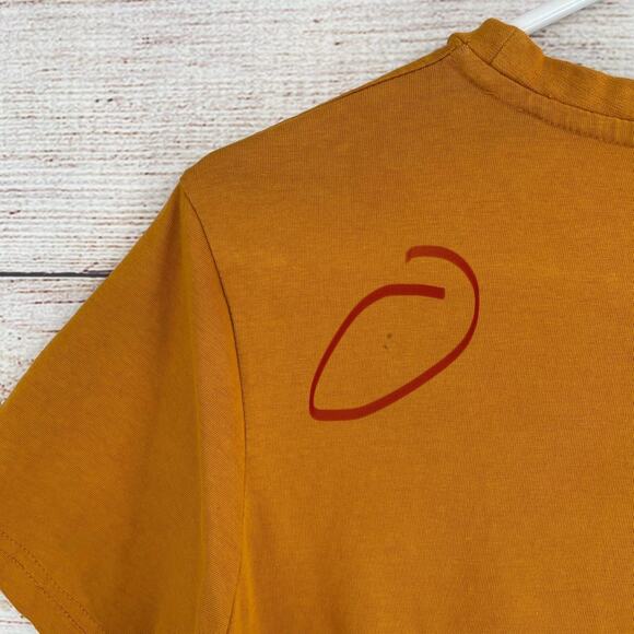 Nike Pluto Embroidered Short Sleeve T-Shirt Women's Size Small‎ Rust - Picture 6 of 10